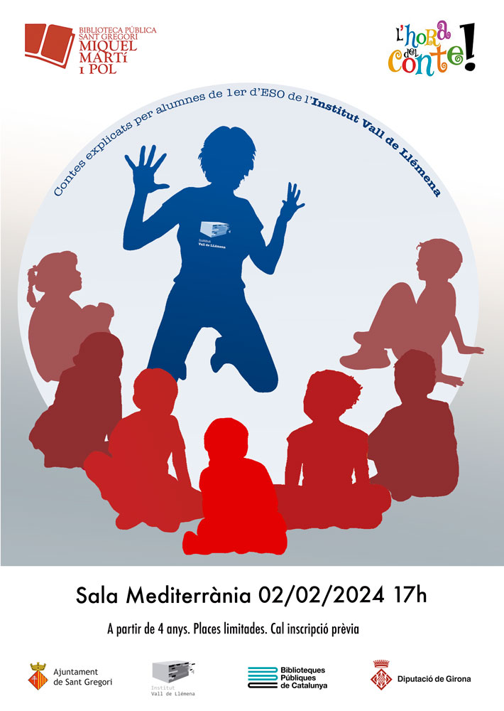 cartell: hora conte amb alumnat 1ESO (dj)
