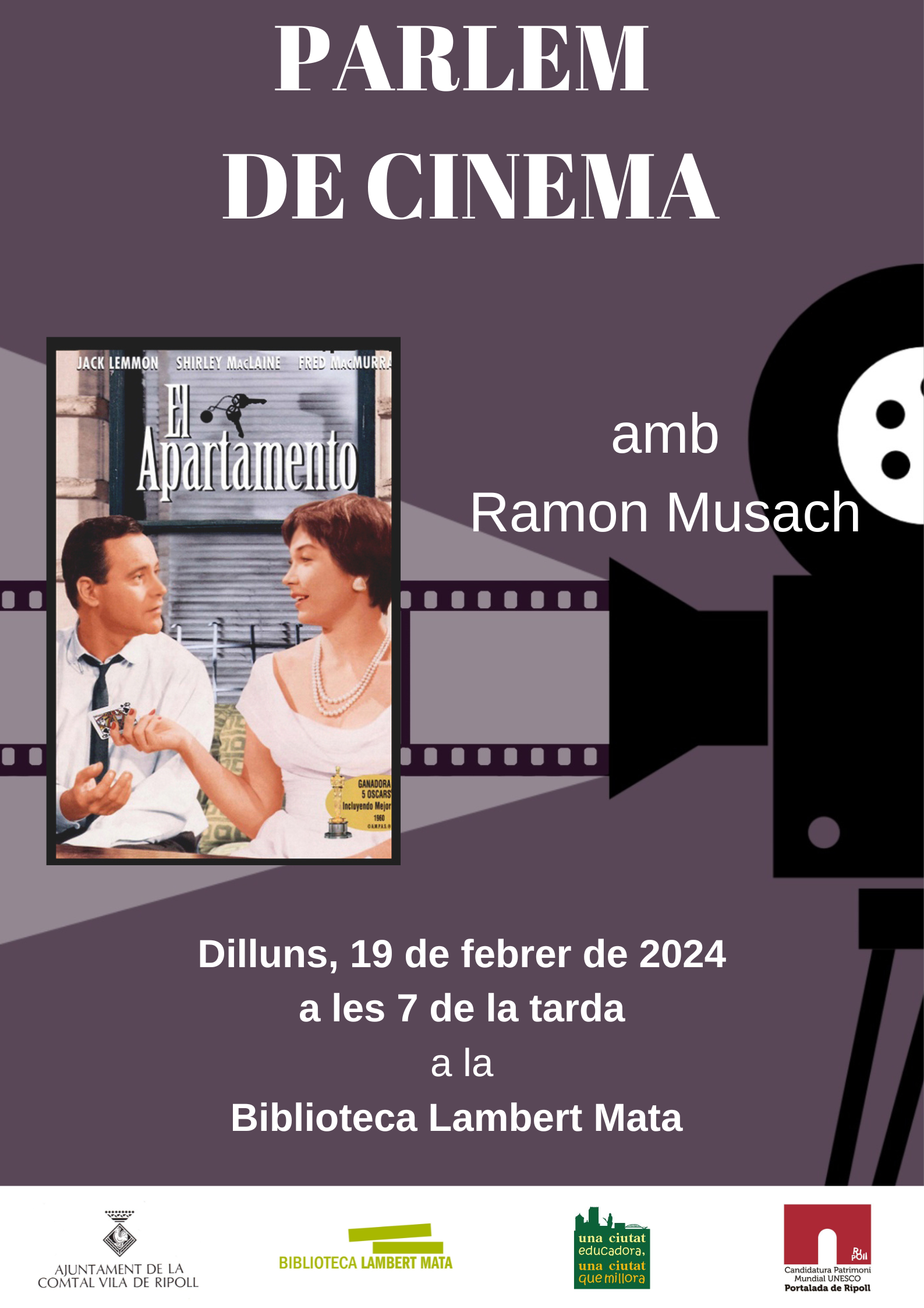 Cartell Parlem de cinema febrer 2024
