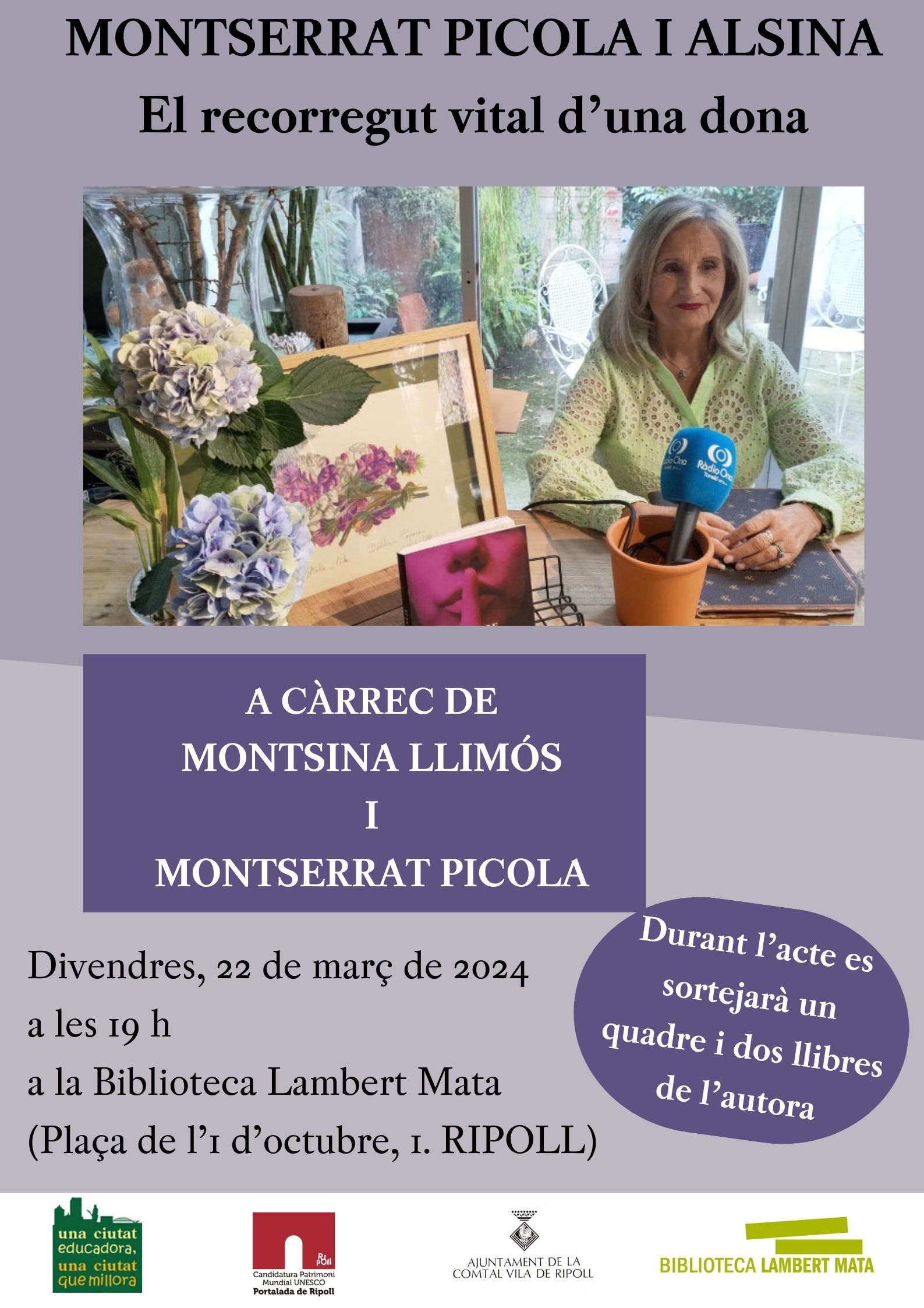Cartell Montserrat Picola març 2024 Ripoll