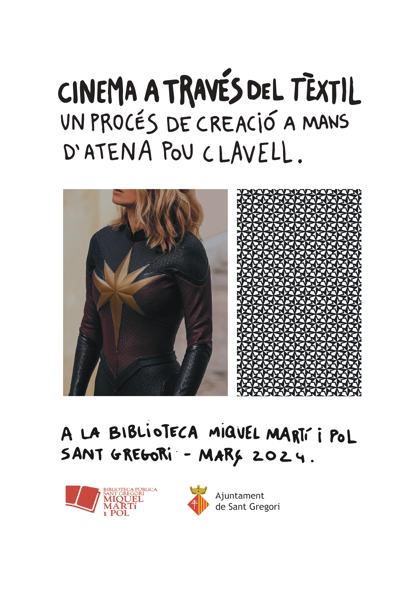 cartell: Exposició téxtil Atena