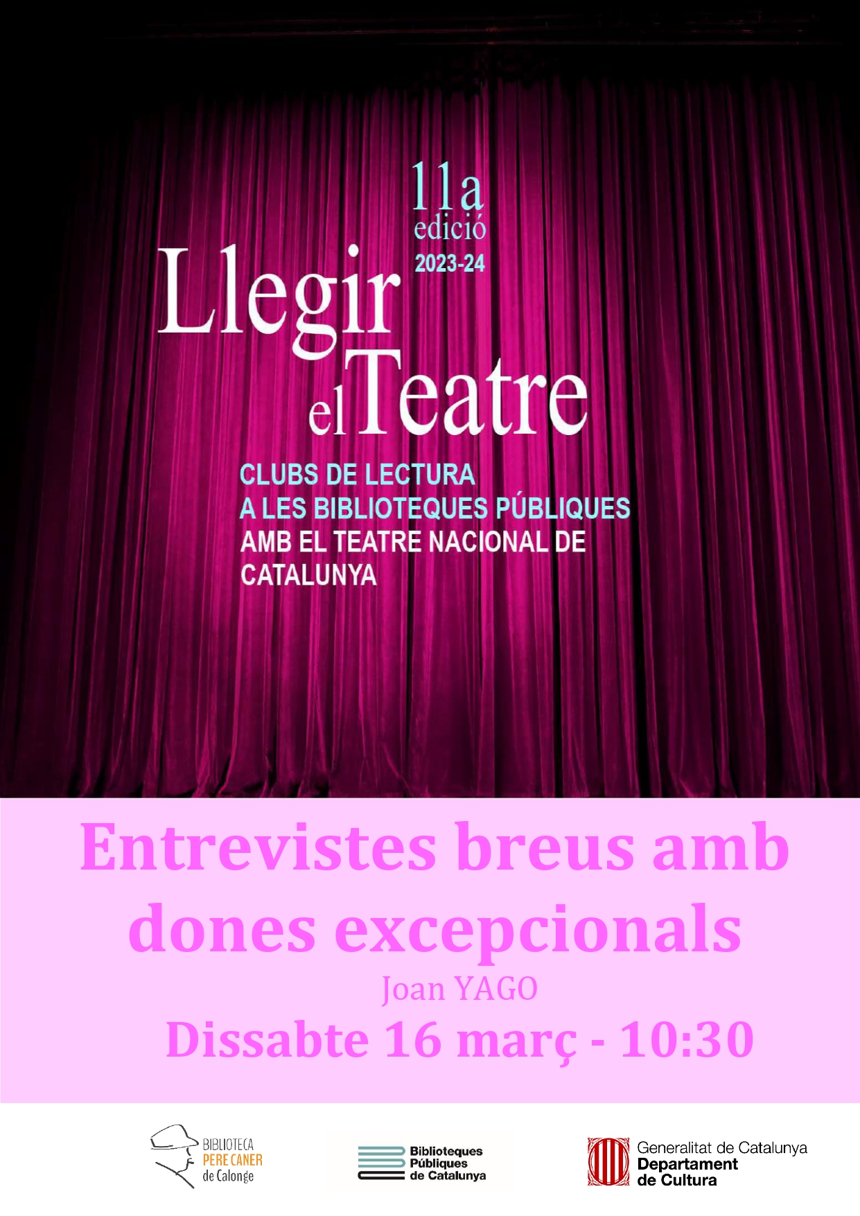LLEGIR EL TEATRE CALONGE FEBRER