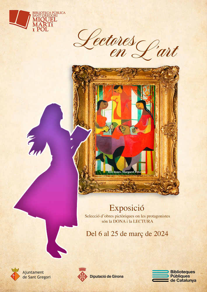 cartell: Exposició Lectores en lArt