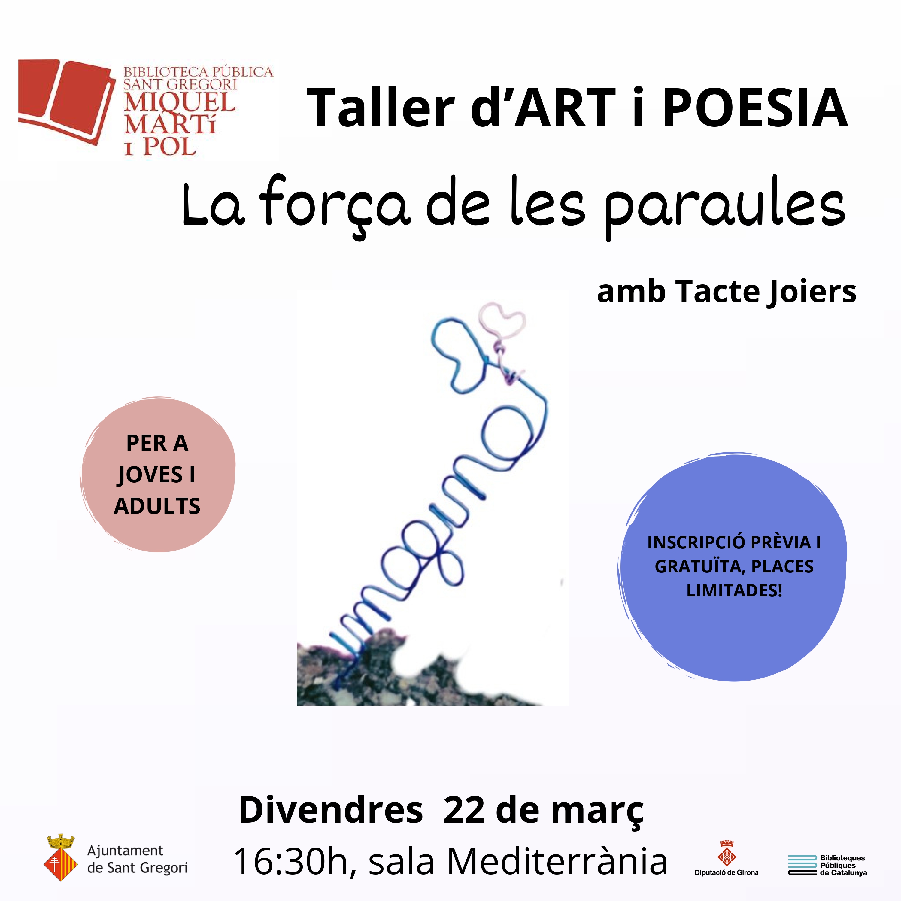 cartell: Taller Art i Poesia
