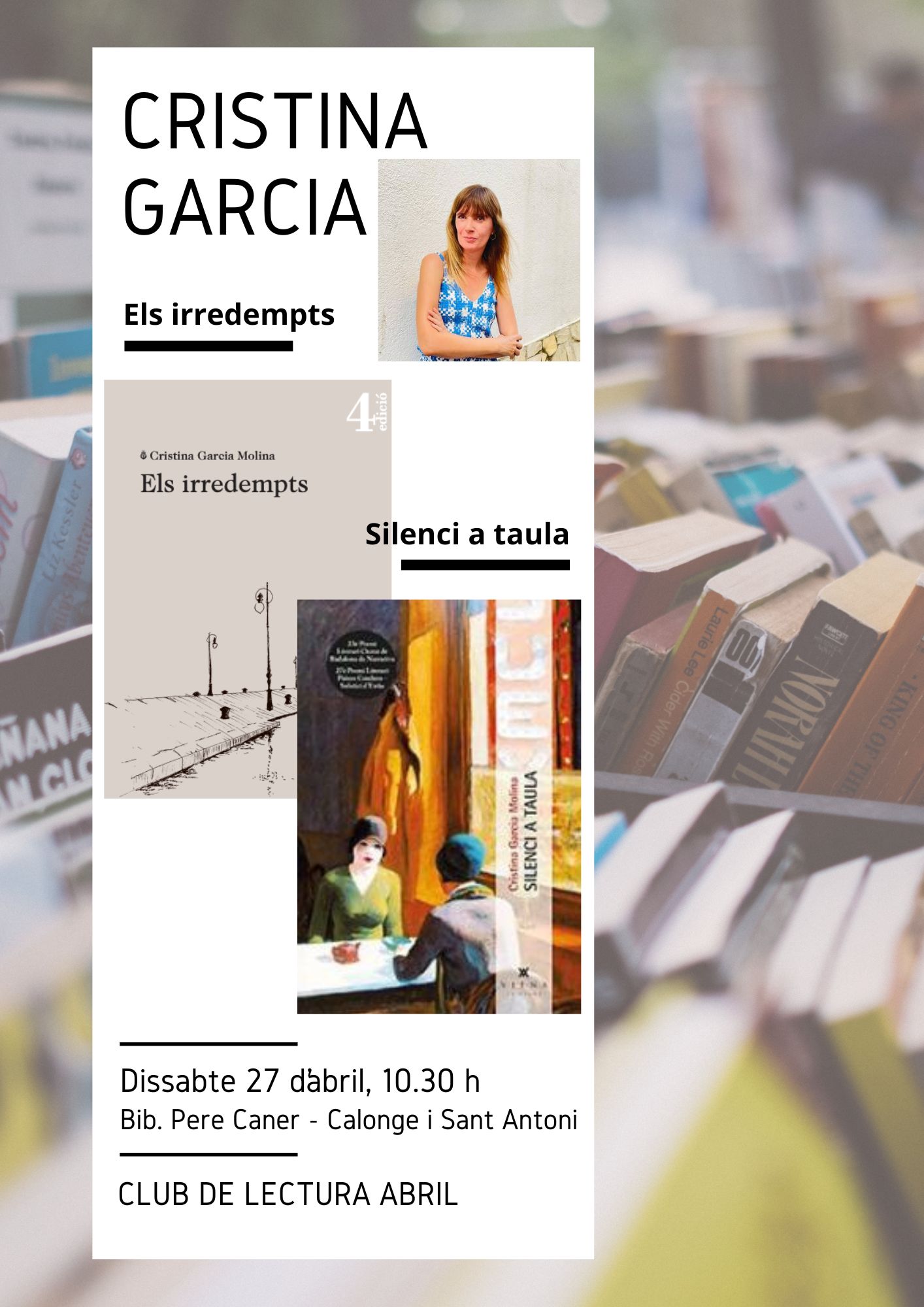 CLUB DE LECTURA CALONGE ABRIL