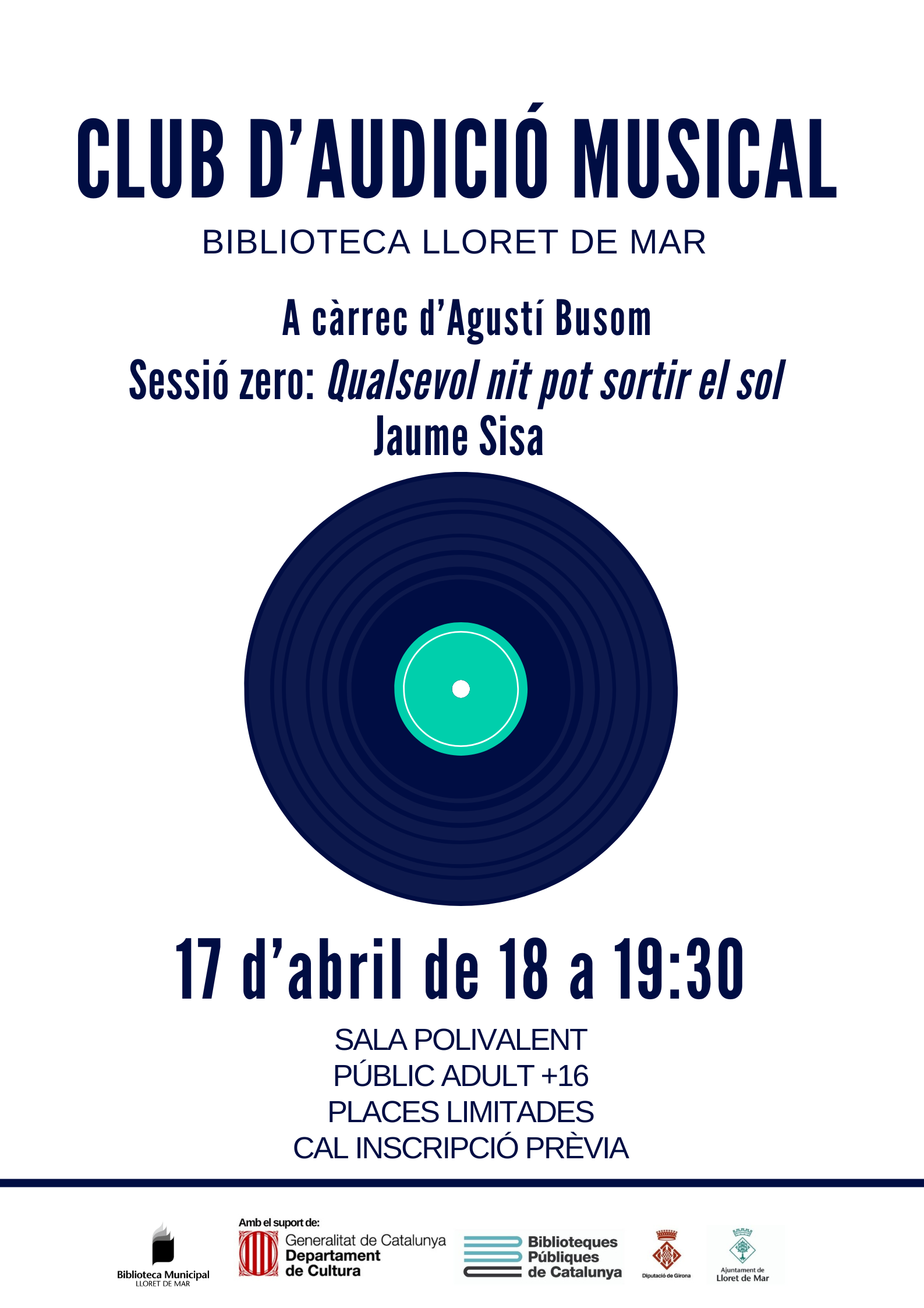 Club d'audició musical. Sessió zero