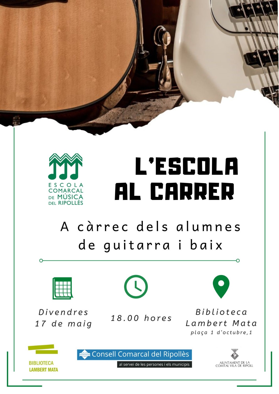 Cartell concert escola música Ripoll