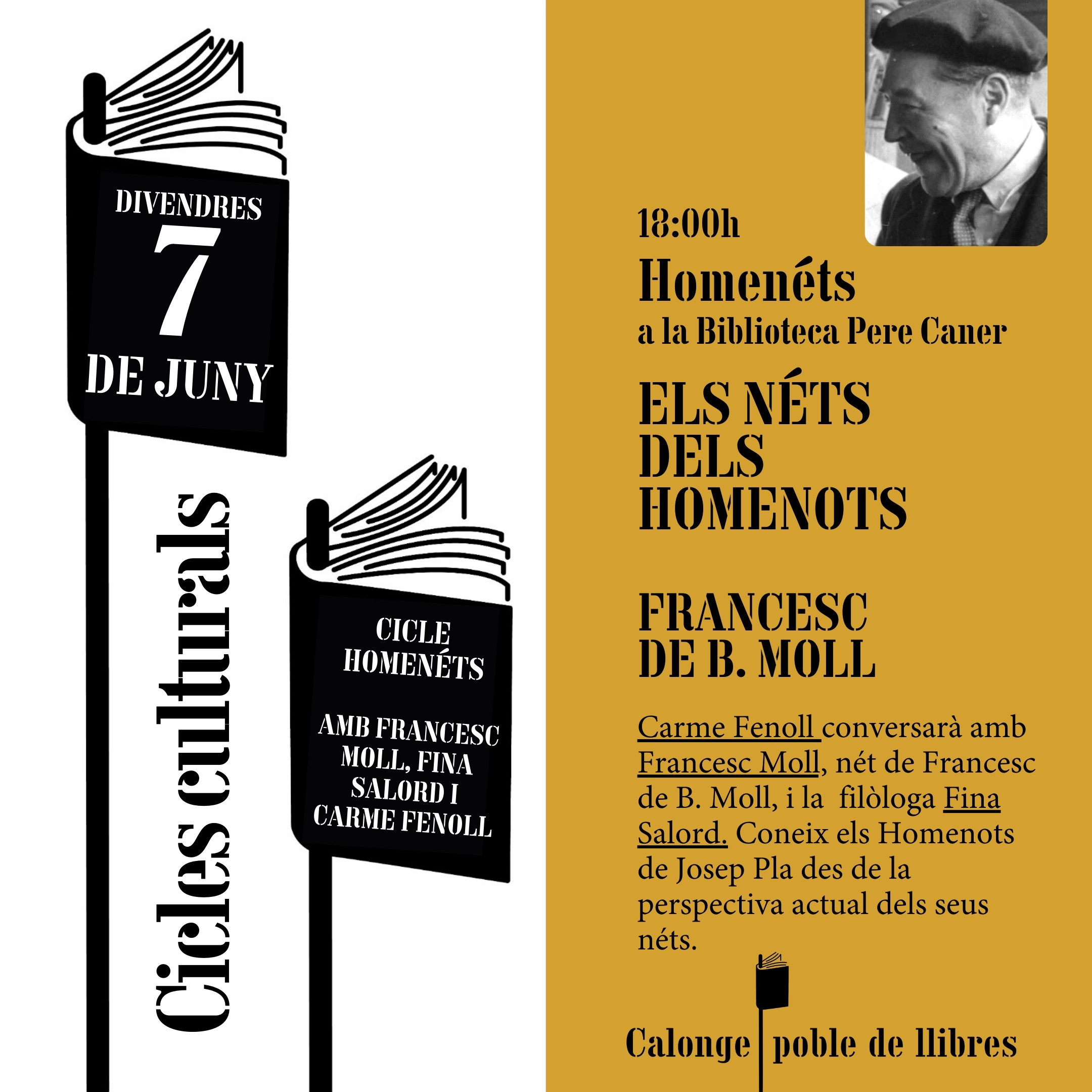 CARTELL SESSIÓ HOMENETS FRANCESC MOLL
