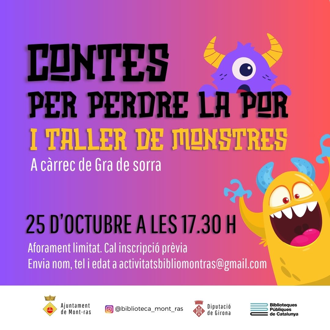 CONTES PER PERDRE LA POR I TALLER DE MONSTRES