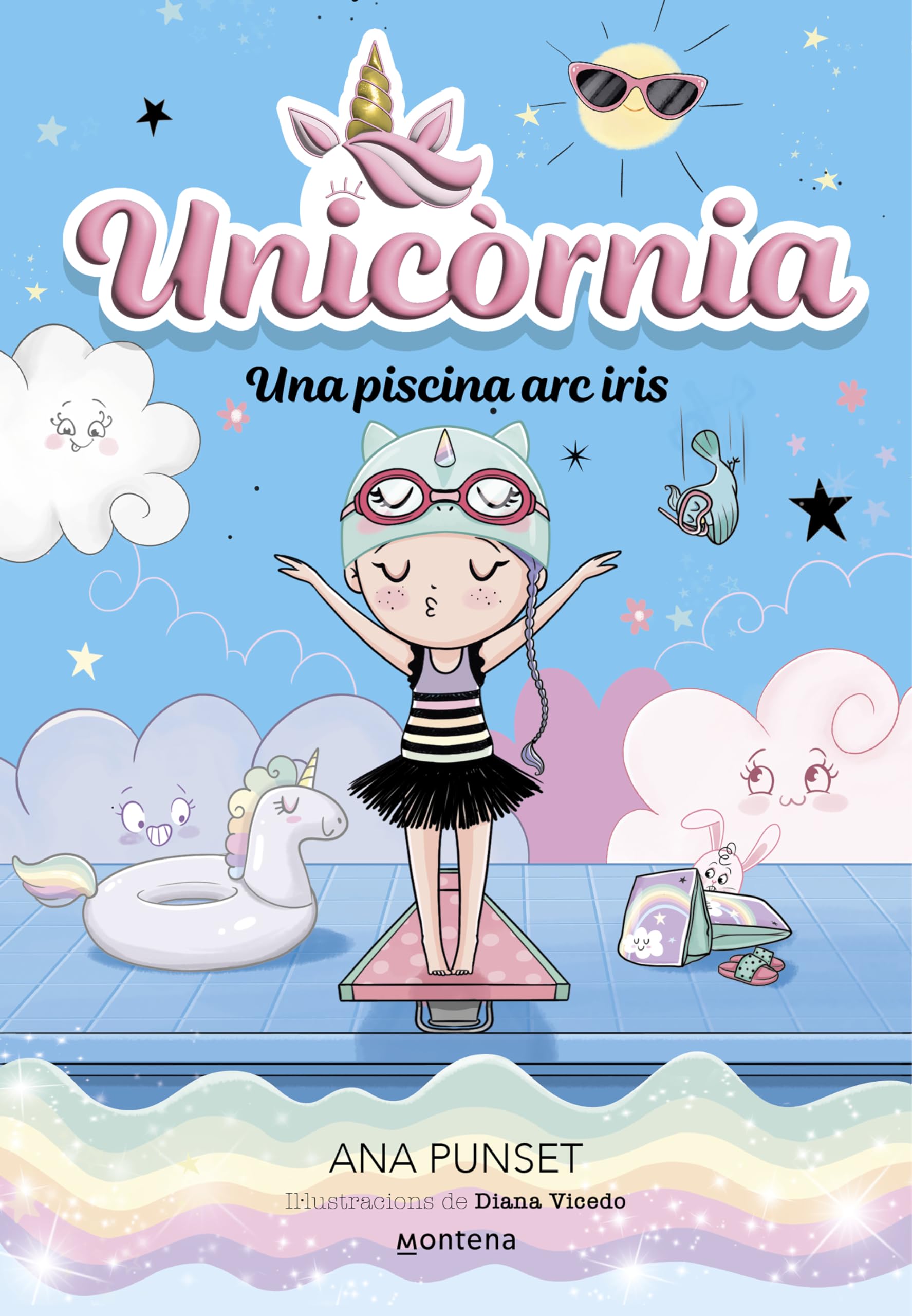 Una piscina arc iris
