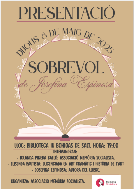 Presentació del llibre de poesia "Sobrevol", de Josefina Espinosa