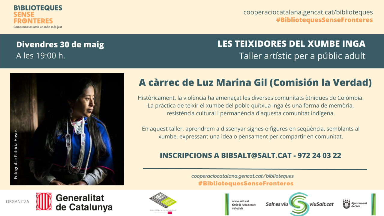 Les Teixidores del xumbe Inga - Cartell