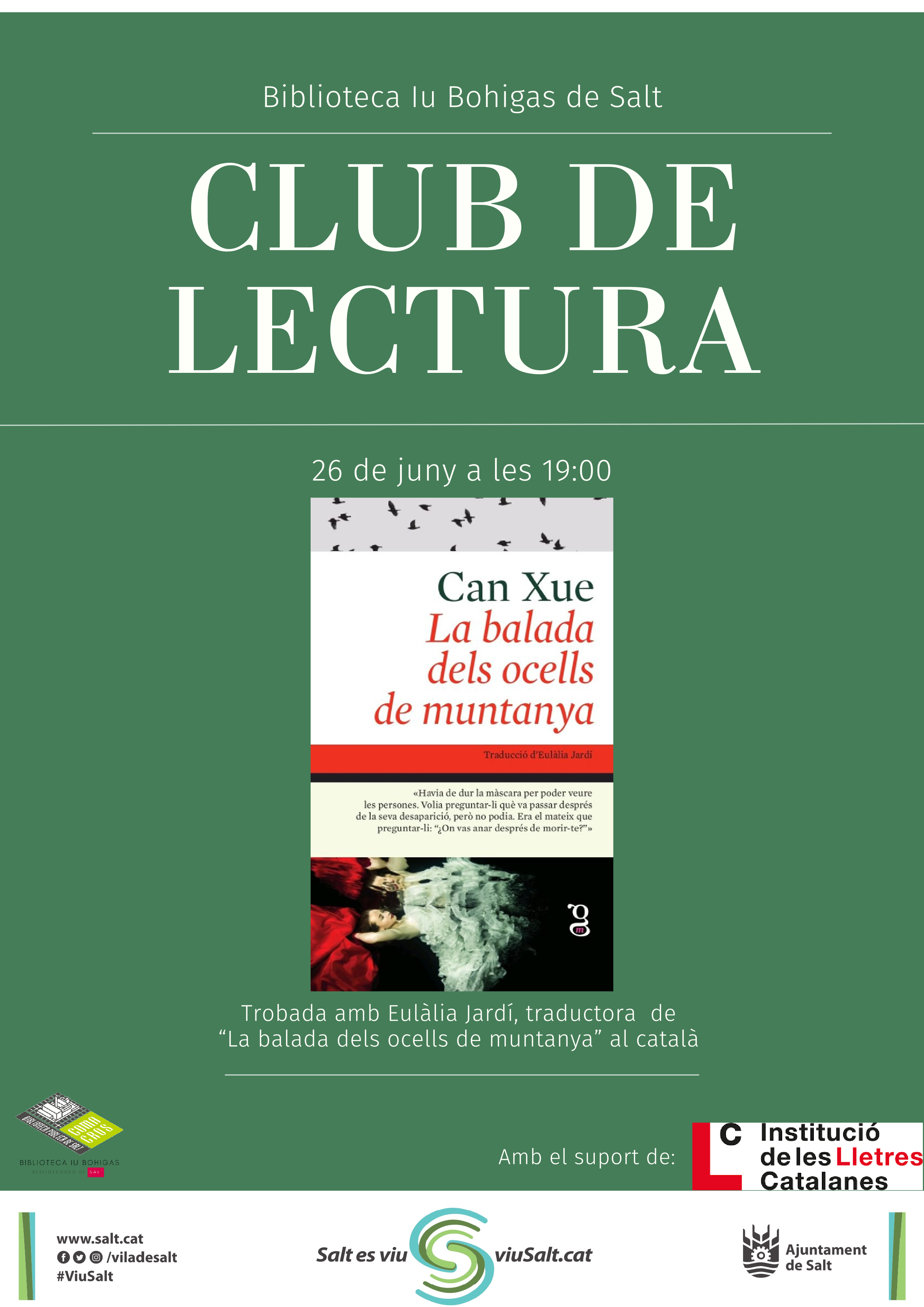 Club de lectura amb la presència de la traductora Eulàlia Jardí (ILC)