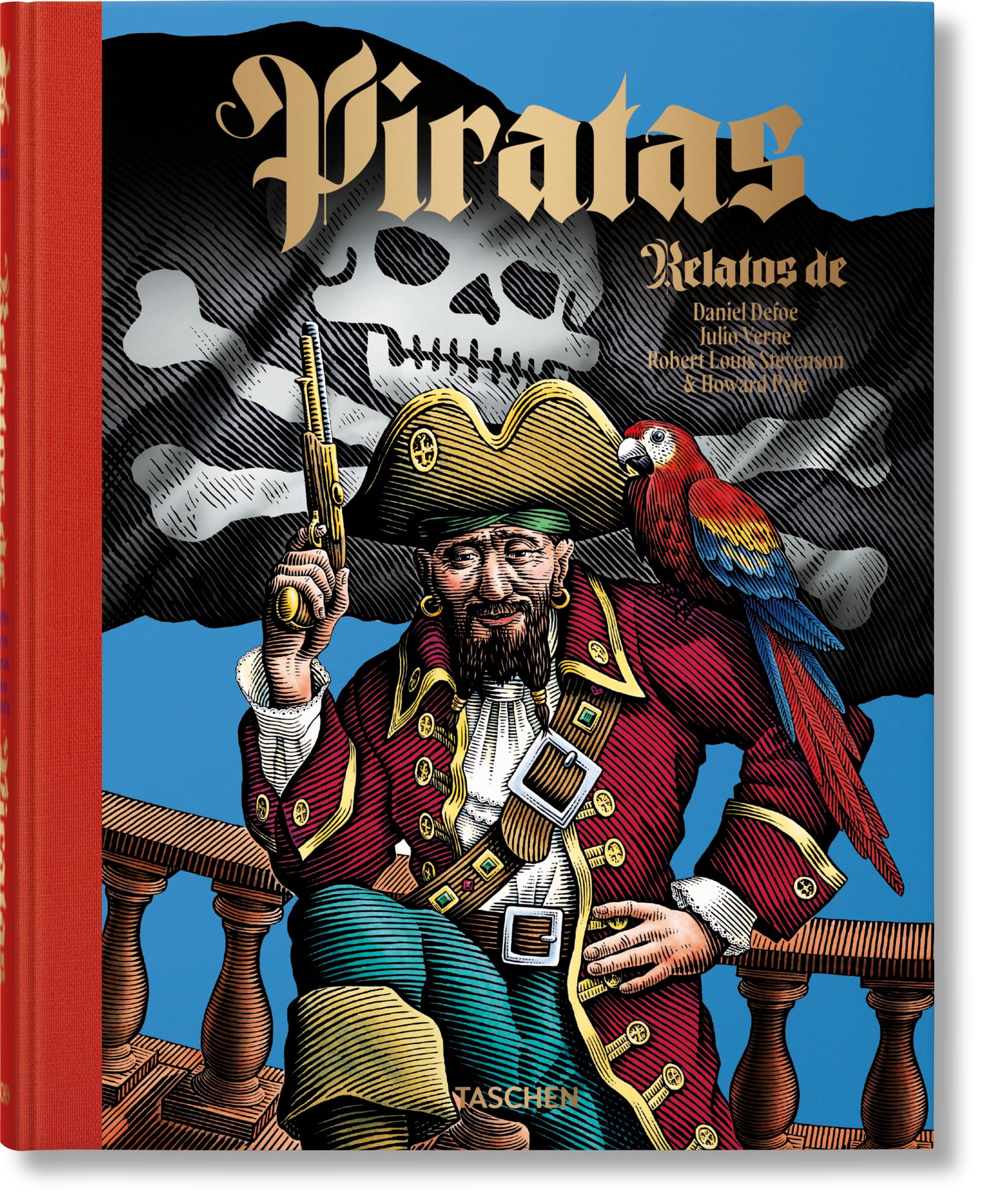 Piratas : relatos de Daniel Defoe, Julio Verne, Robert Louis Stevenson & Howard Pyle