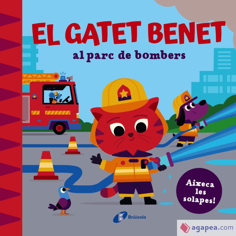 El gatet Benet al parc de bombers