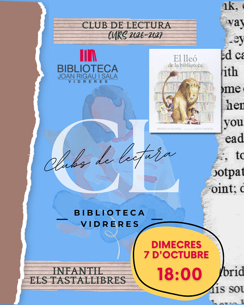 CLUB DE LECTURA INFANTIL TASTALLIBRES: "El lleó de la Biblioteca", de Michelle Knudsen  
