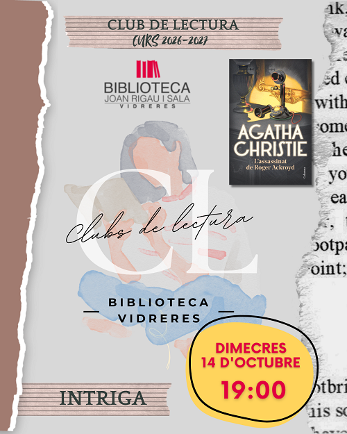 CLUB DE LECTURA INTRIGA: "L'assassinat de Roger Ackroyd" d'Agatha Christie