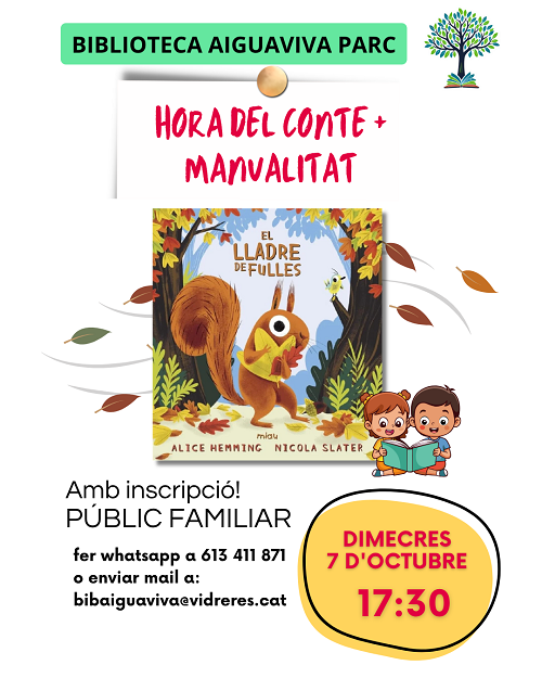 Hora del Conte "El lladre de fulles" d'Alice Hemming